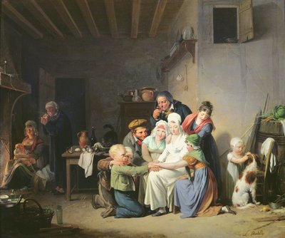 Pied de Boeuf的游戏，1824年 作者 Louis Leopold Boilly